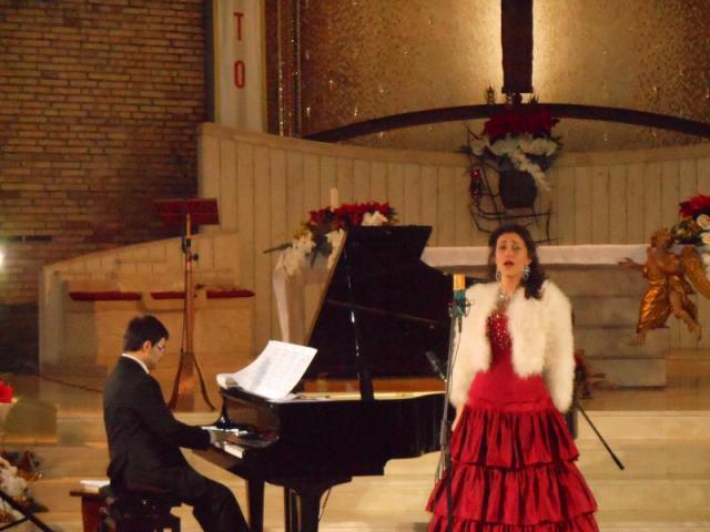 Angela Nicoli  e Luigi Mastracci  hanno eseguito “Mater Dei” di Francesco Marino